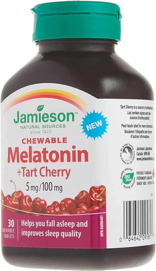 Melatonin with Tart Cherry | Jamieson™ | 30 Chewable Tablets
