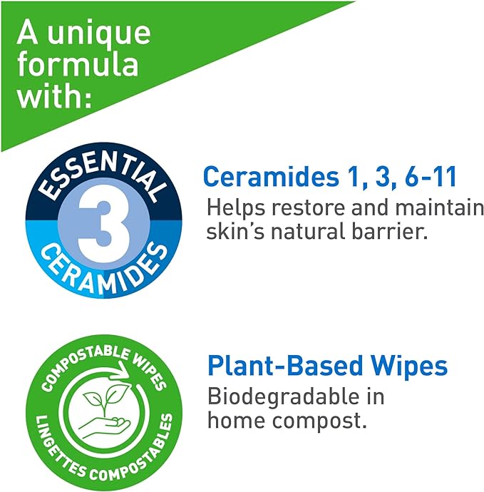Hydrating Makeup Removing | CeraVe® | 25 Wipes