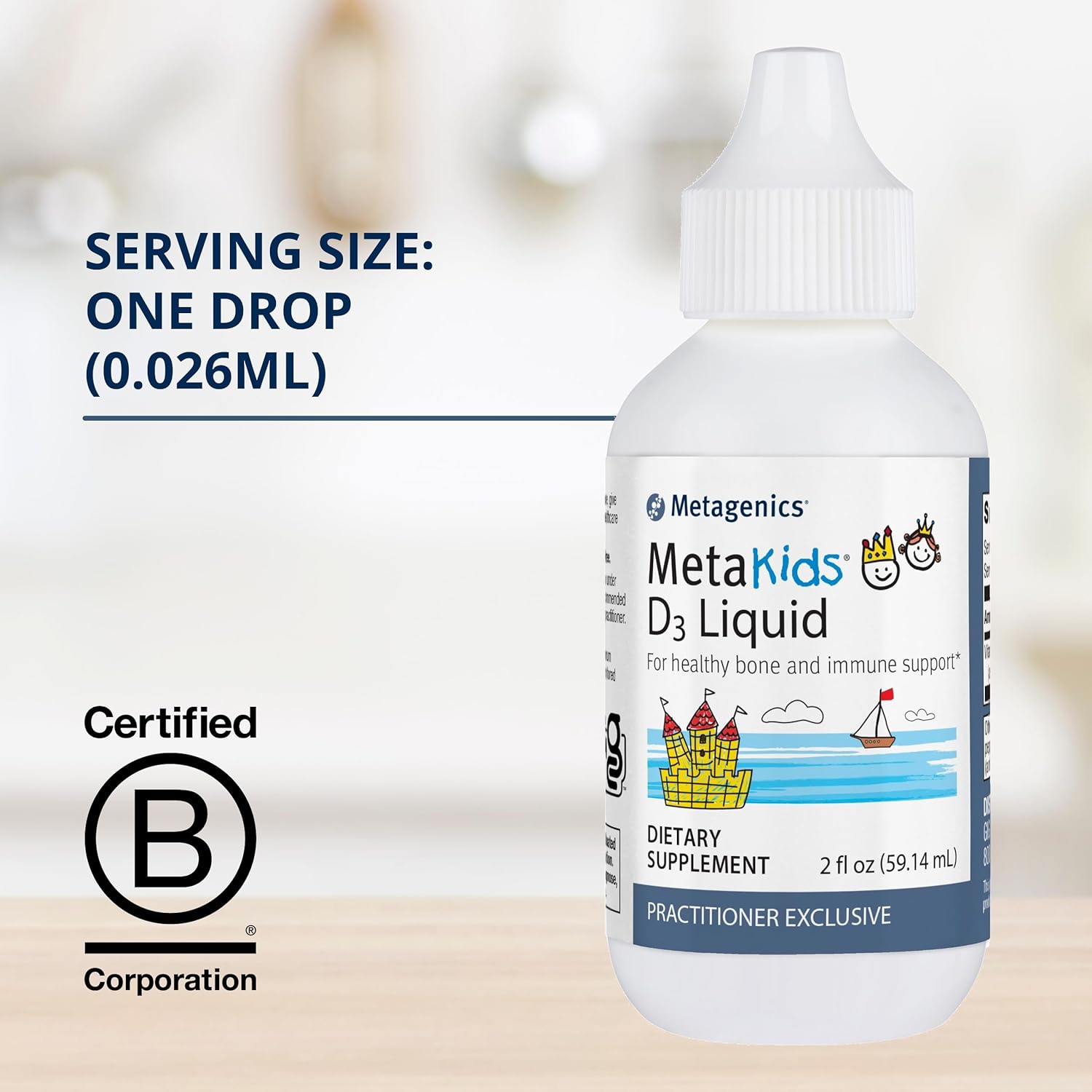 MetaKids D3 Liquid | Metagenics® | 2 fl oz