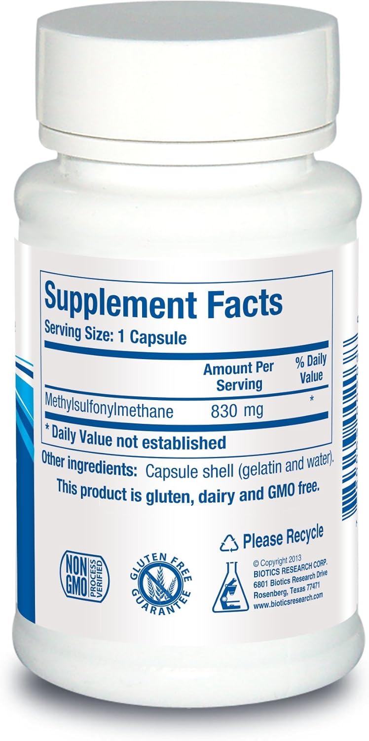 MSM| Biotics Research® | 60 Capsules