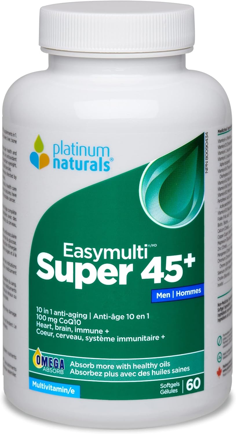 Super Easymulti 45+ for Men | Platinum Naturals® | 60 or 120 Softgels