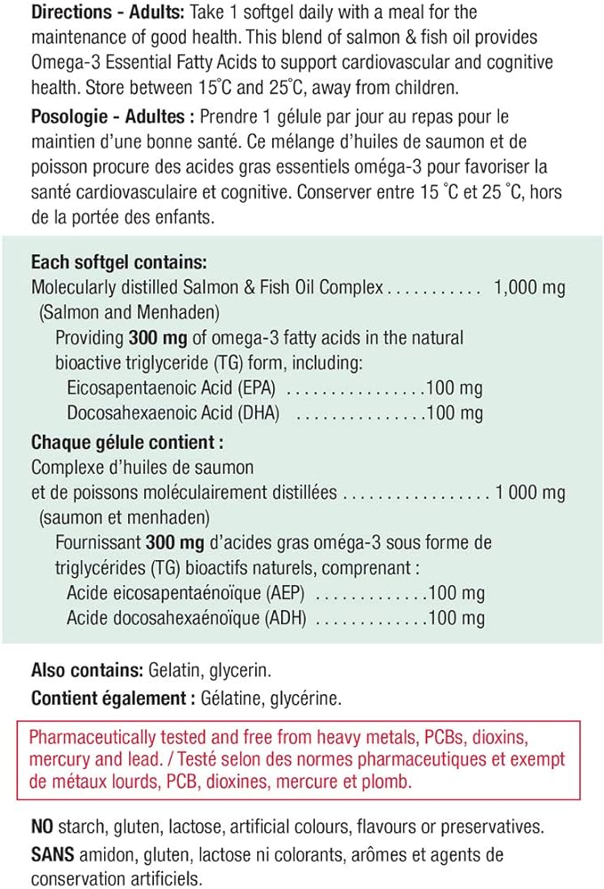 Salmon & Fish Oil | Jamieson™ | 200 Softgels