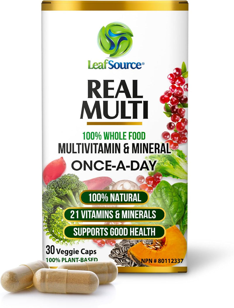 Real Multi | LeafSource®️ | 30 Veggie Capsules