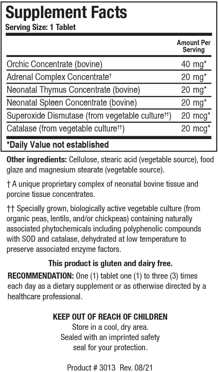 Cytozyme-M (Male) | Biotics Research® | 60 Tablets