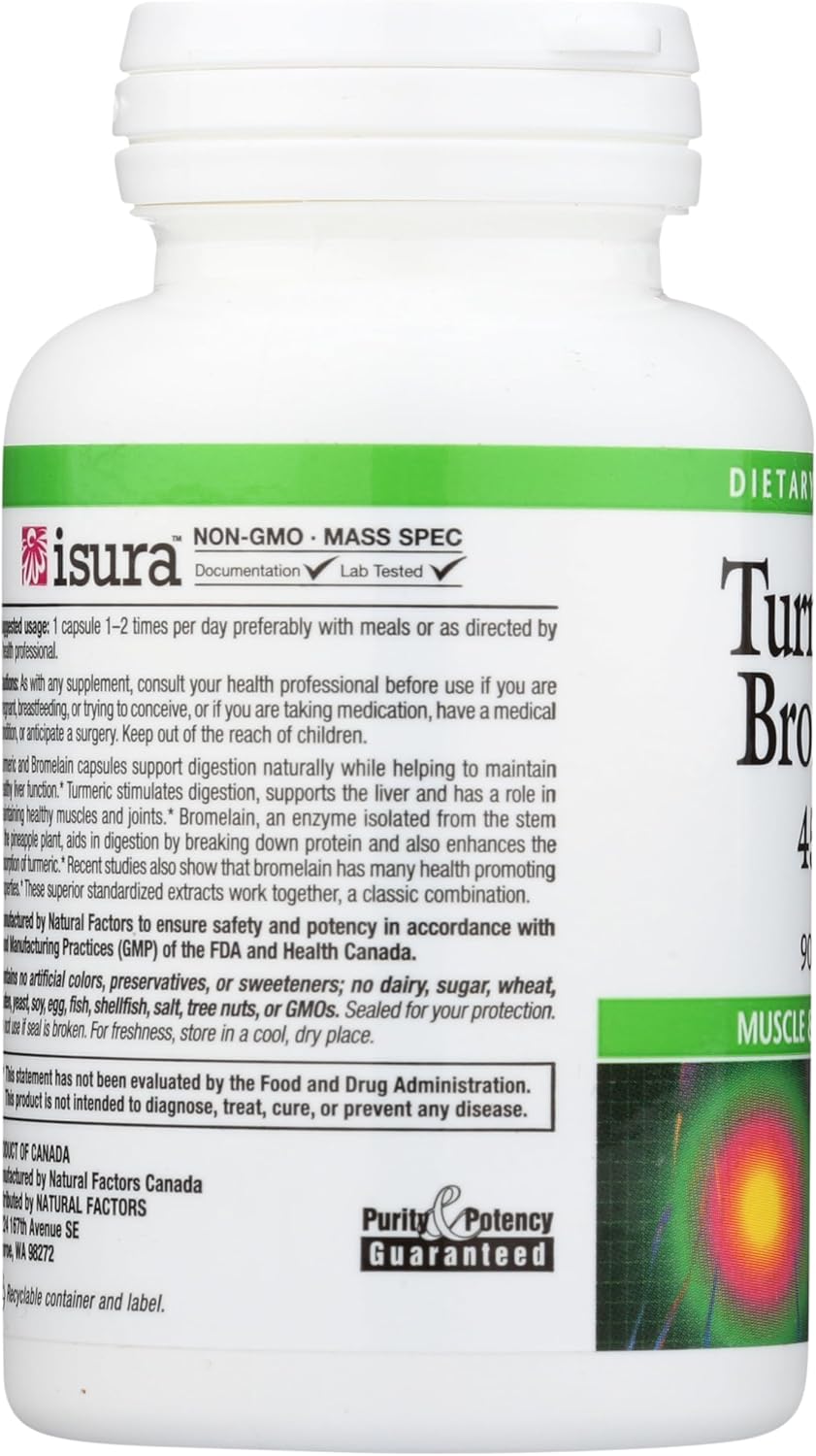 Turmeric & Bromelain | Natural Factors® | 90 Capsules