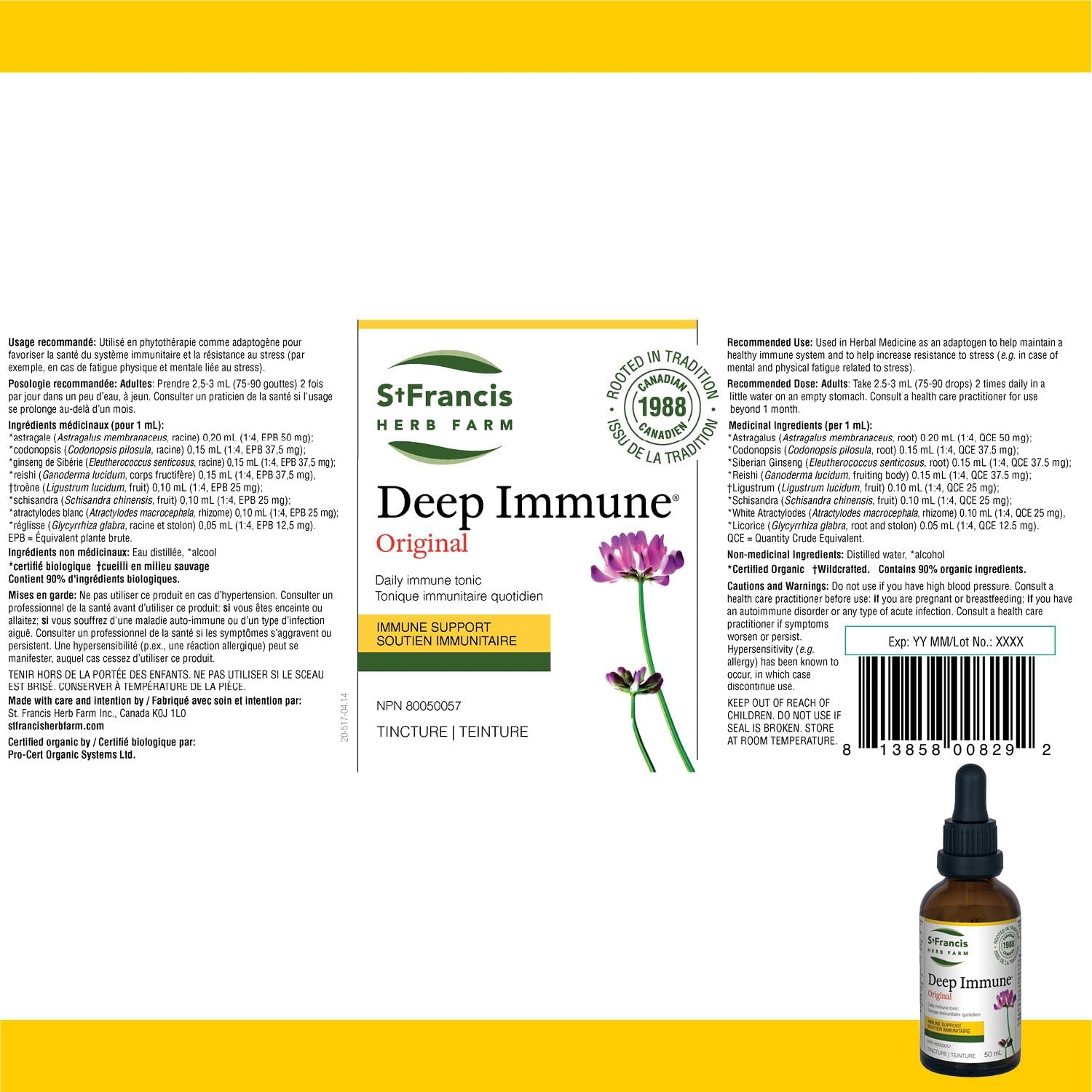 Deep Immune® Original Liquid | St. Francis Herb Farm | 50 OR 100 OR 250 mL