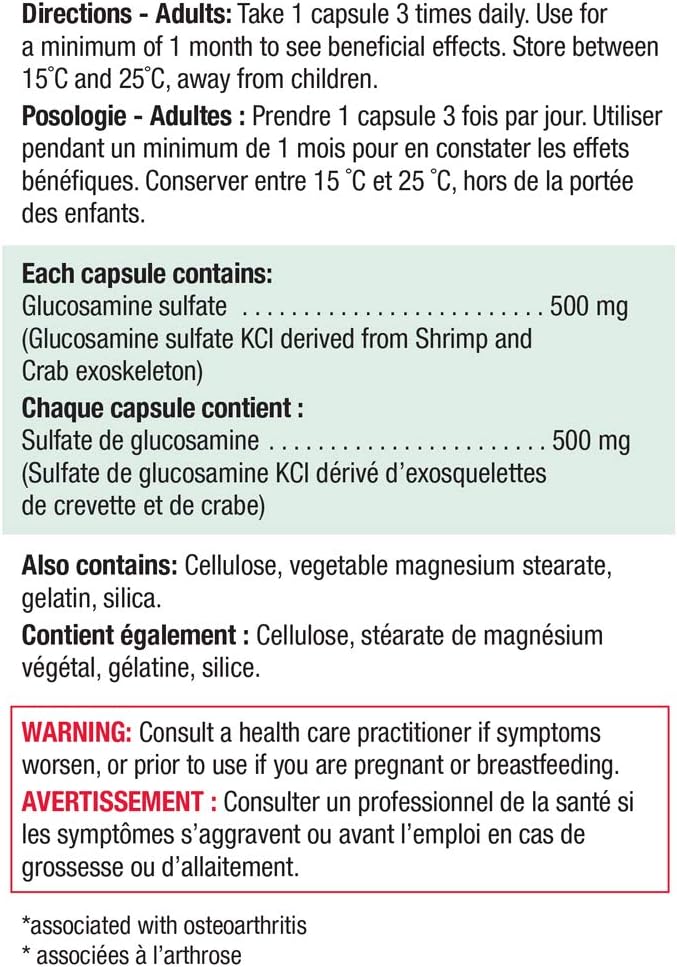 Glucosamine 500 mg | Jamieson™ | 360 Softgels