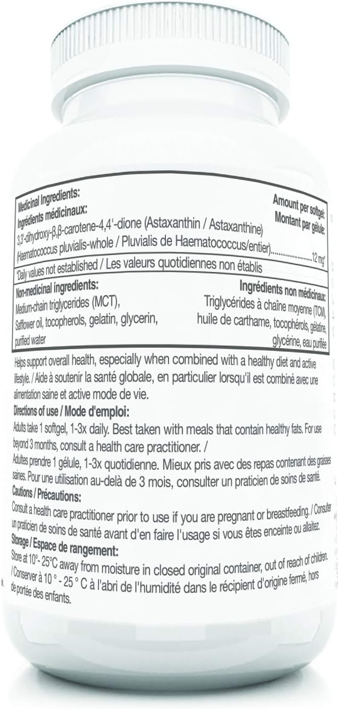 Astaxanthin | Regenurex™ | 60 Vegetarian Softgels