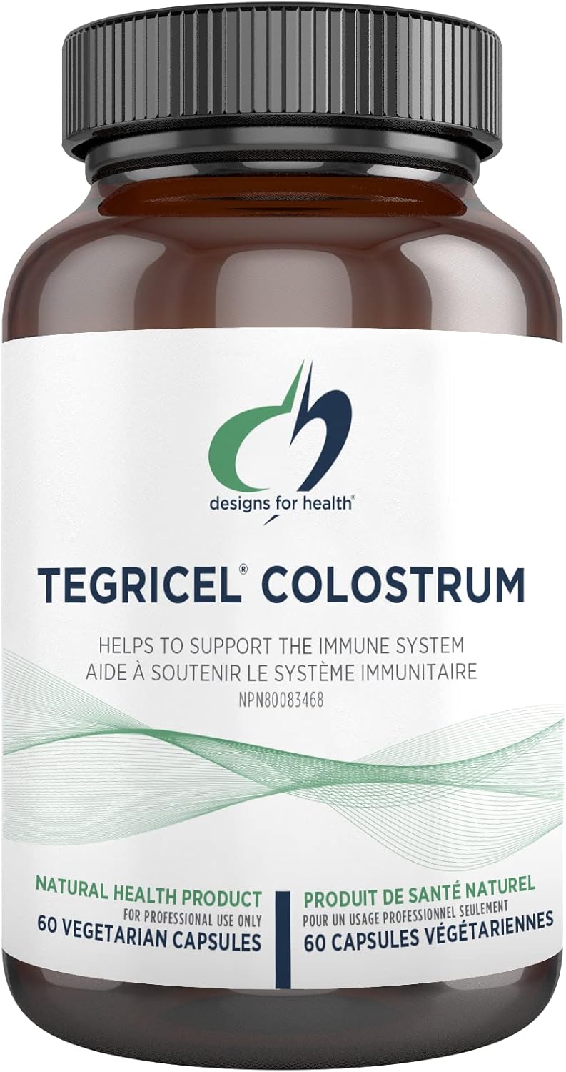 Tegricel Colostrum® | Designs for Health® | 60 Vegetarian Capsules