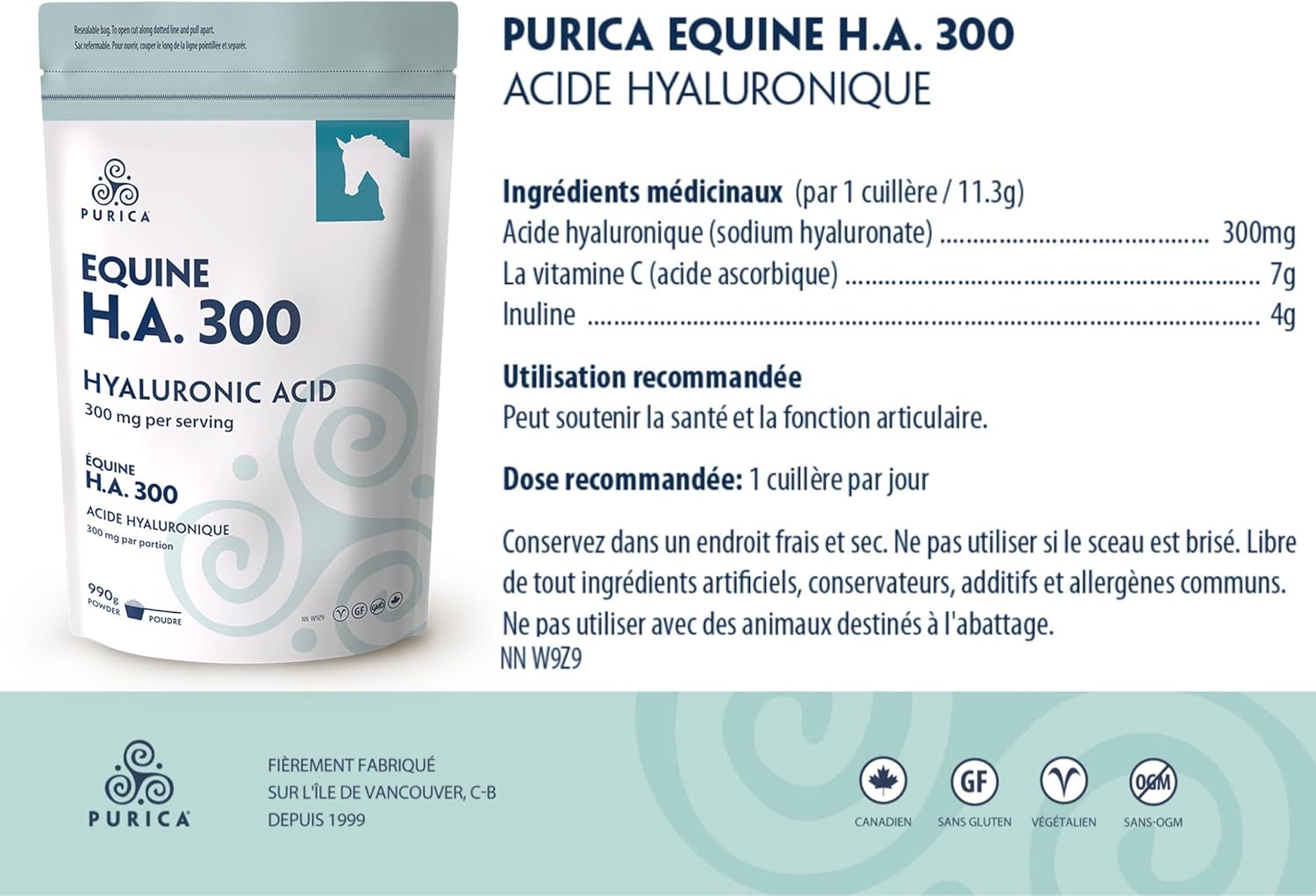 Equine HA 300 | Purica® | Powder