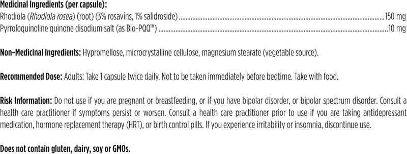 Mito-PQQ™ | Designs for Health® | 60 Vegeterian Capsules