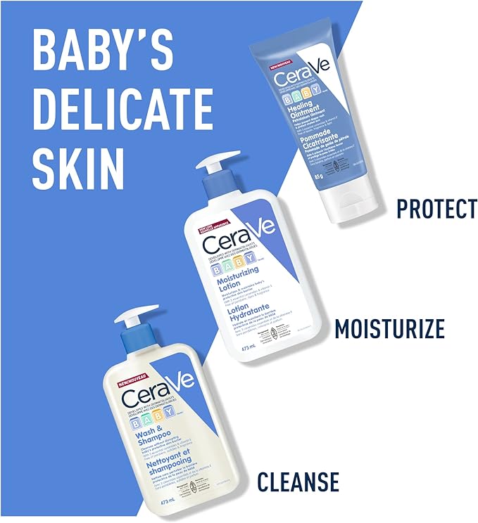 Baby Wash & Shampoo  | Cerave® | 237 ml or 473 ml