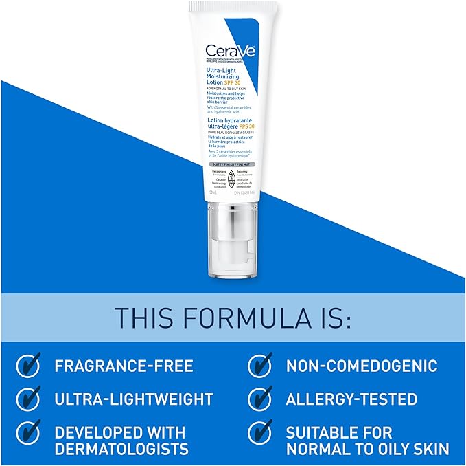 Ultra-Light Moisturizing Lotion SPF 30 | Cerave® | 50 mL