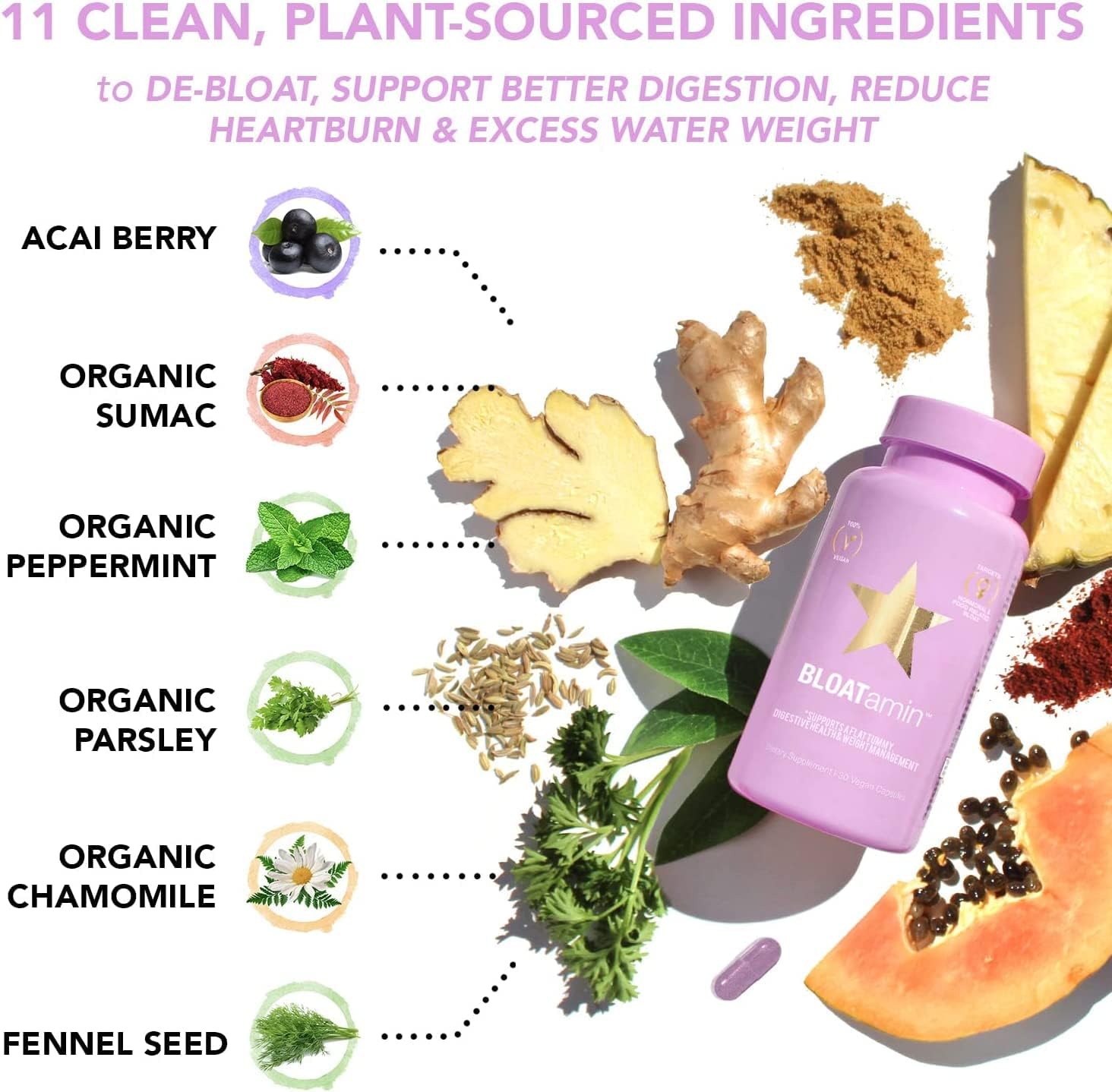Bloatamin™ | HAIRtamin® | 30 Vegan Capsules
