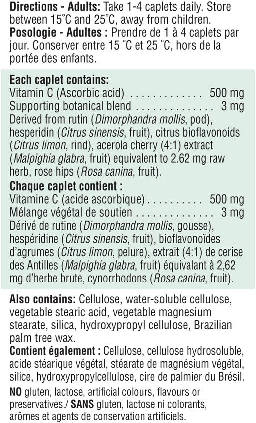 Vitamin C 500 mg Timed Release | Jamieson™ | 100 Caplets