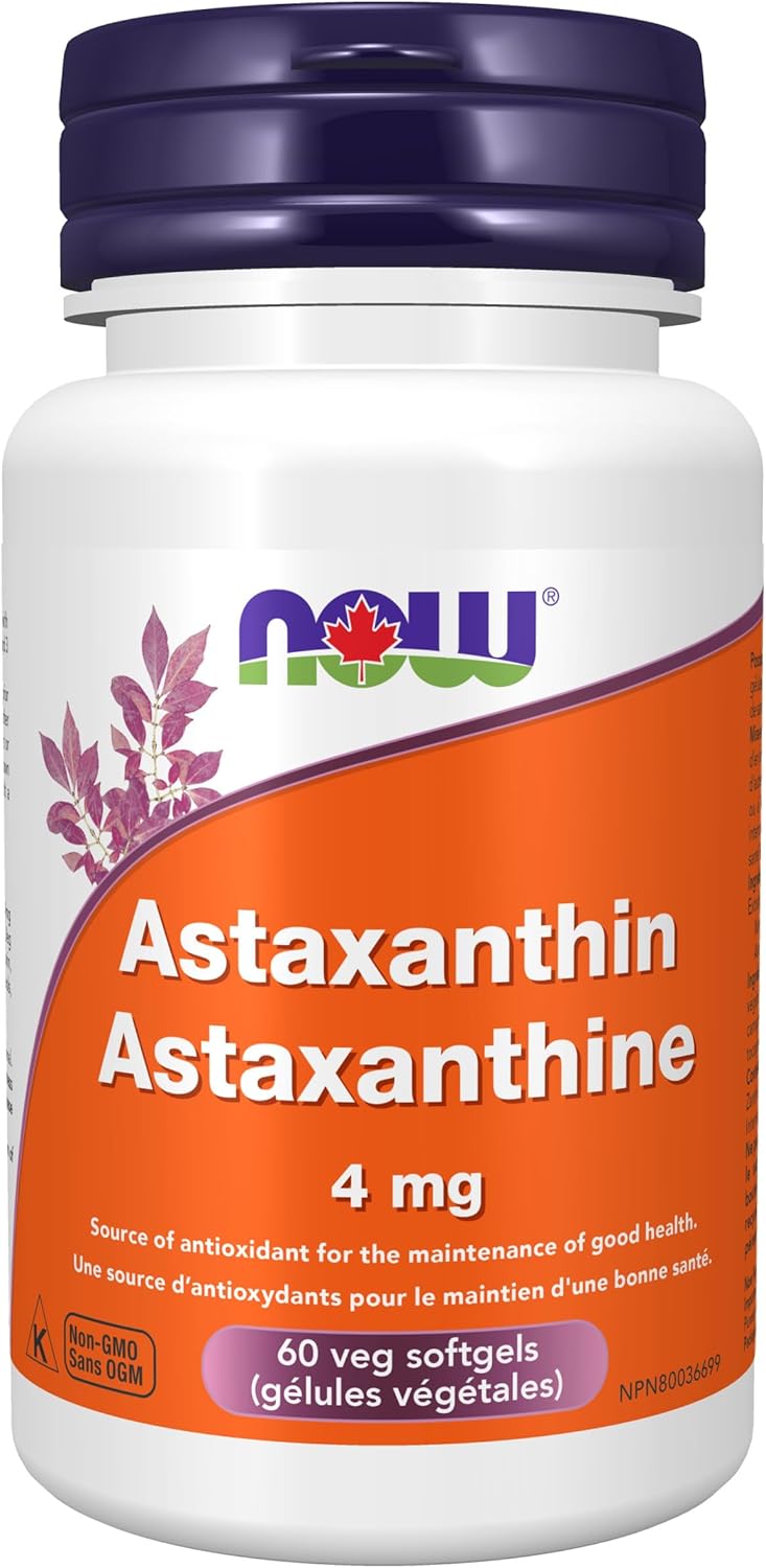 Astaxanthin | NOW® | 60 or 90 Vegetarian Softgels