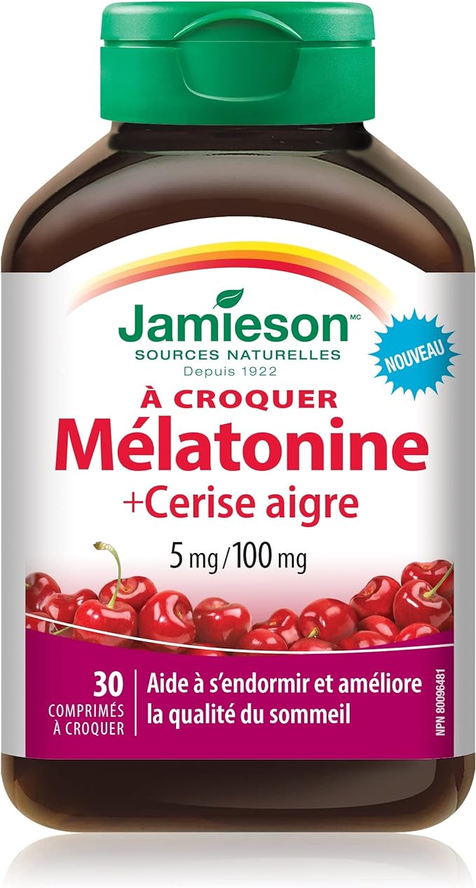 Melatonin with Tart Cherry | Jamieson™ | 30 Chewable Tablets