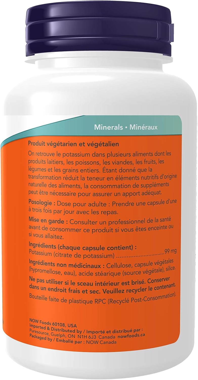 Potassium Citrate 99 mg | NOW® | 180 Veg Capsules