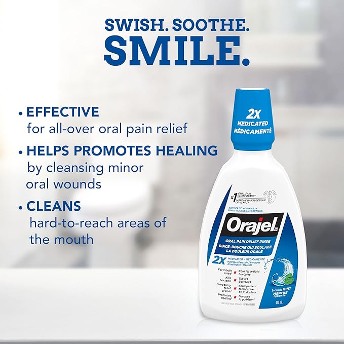 Oral Pain Relief Antiseptic Rinse | Orajel™  | 473 ml