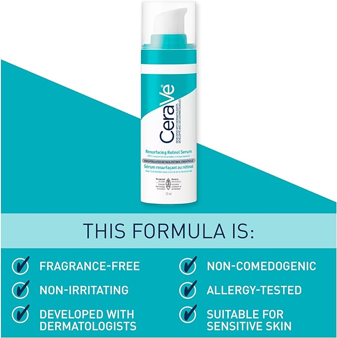 Resurfacing Retinol Serum | CeraVe® | 30 mL