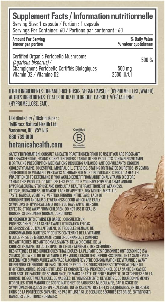 Super Concentrated Vitamin D | Botanica | 60 Capsules
