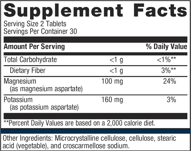 Mg/K Aspartate™ | Metagenics® | 60 Tablets