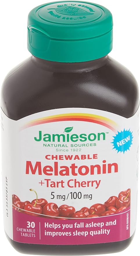 Melatonin with Tart Cherry | Jamieson™ | 30 Chewable Tablets