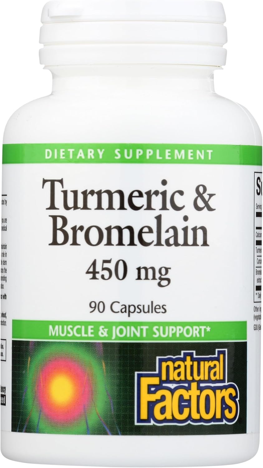 Turmeric & Bromelain | Natural Factors® | 90 Capsules