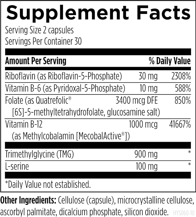 Homocysteine Supreme™ | Designs for Health® | 60 Capsules