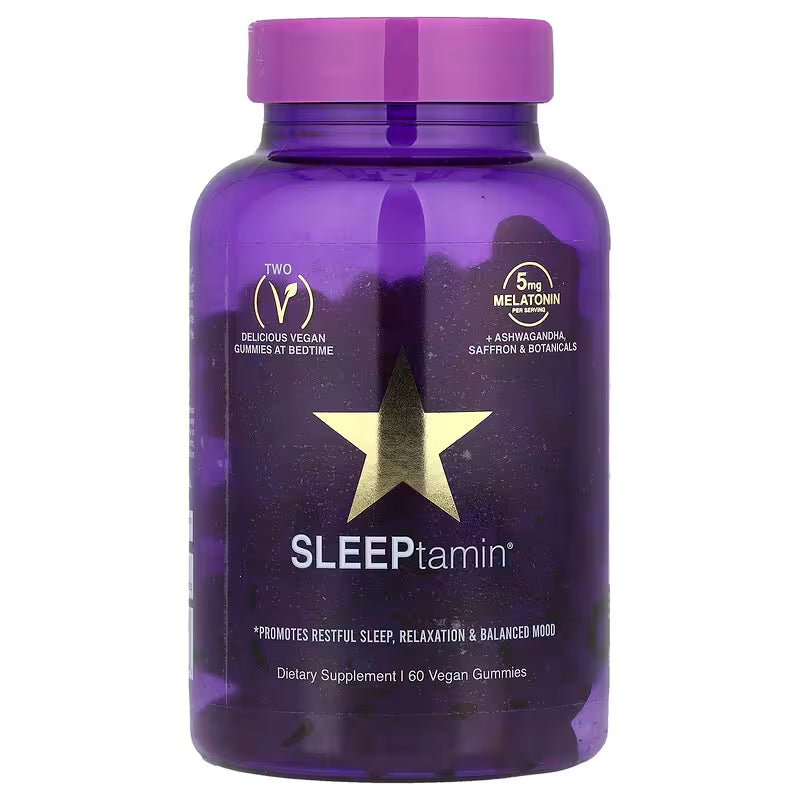 SLEEPtamin® by HAIRtamin® – Sleep, Relaxation & Mood Support | 60 Vegan Gummies