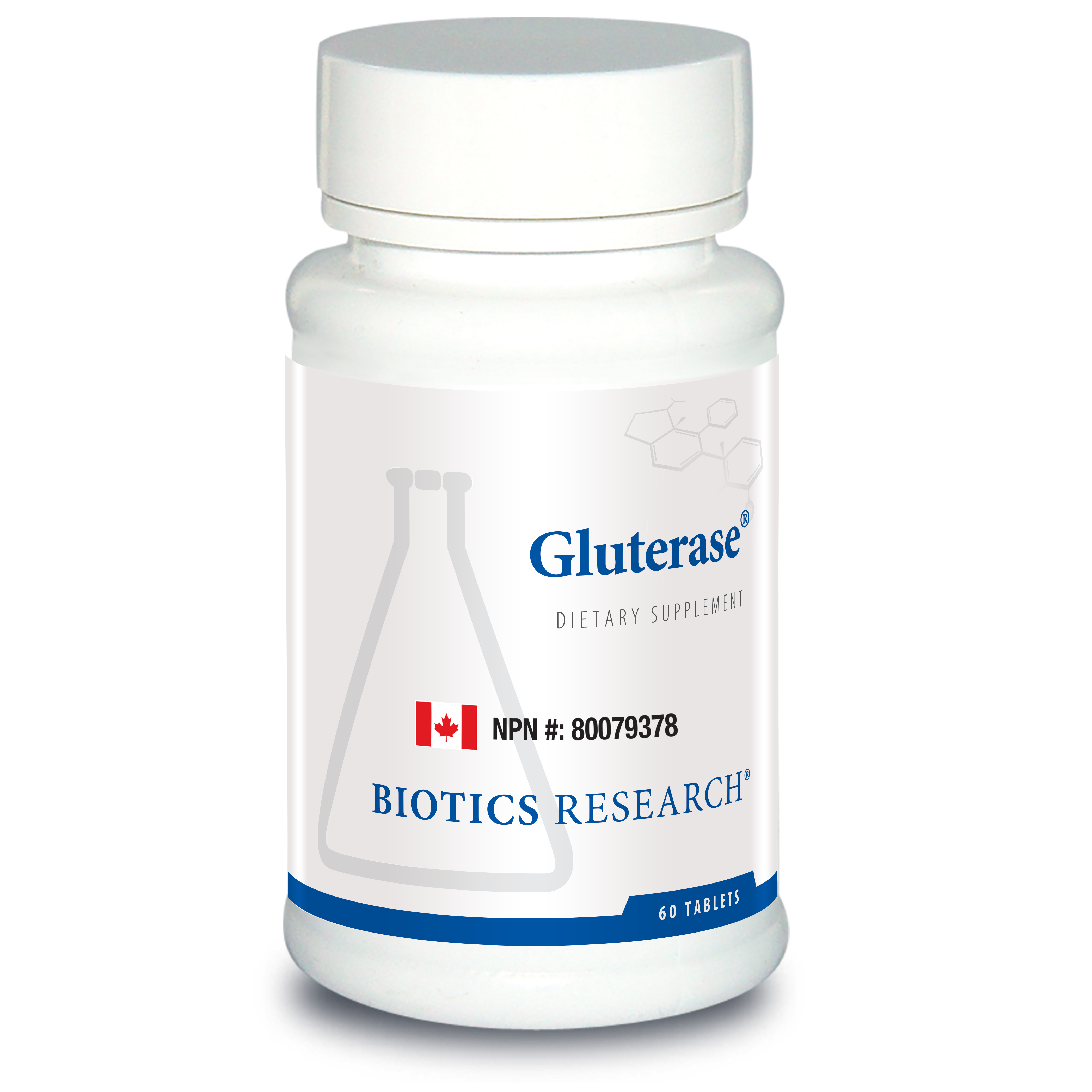 Gluterase™ | Biotics Research® | 60 Tablets