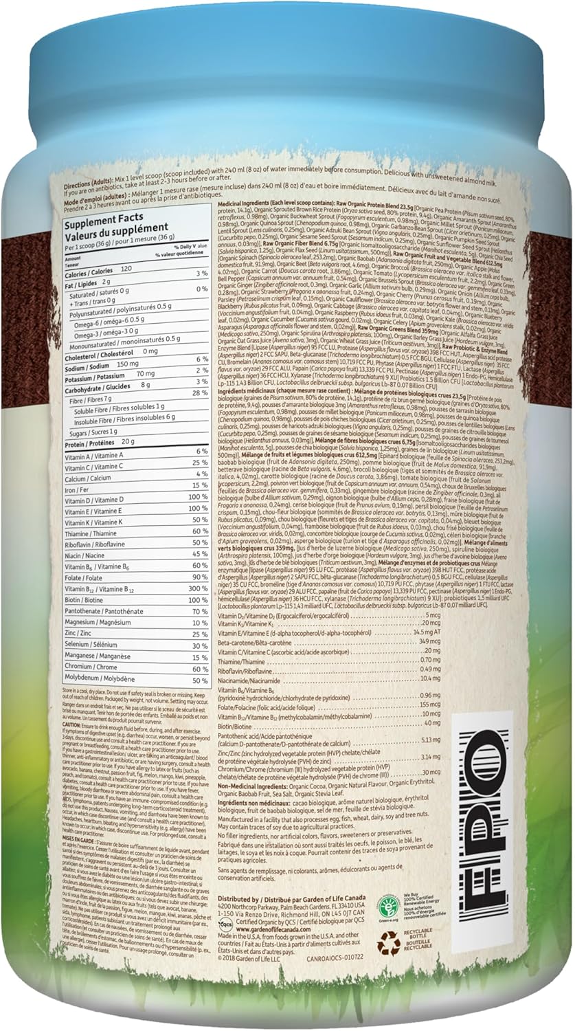 Raw Organic Protein | Garden of Life® | Various Flavor