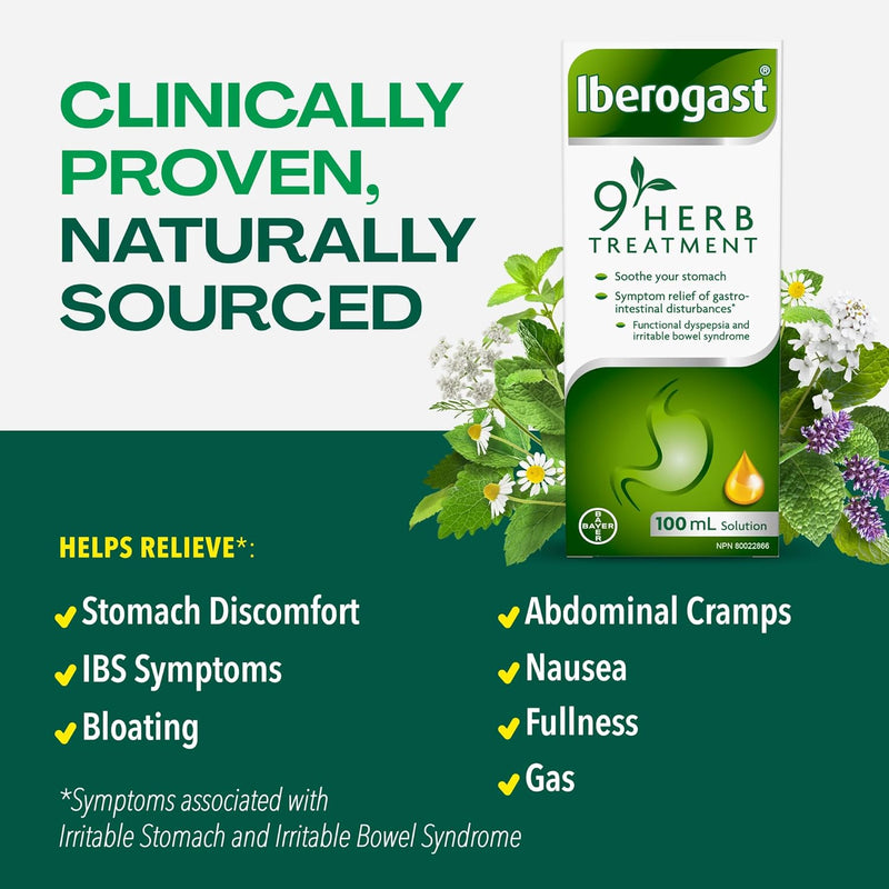 9 Herb Gut Health Treatment | Iberogast® | 100 mL