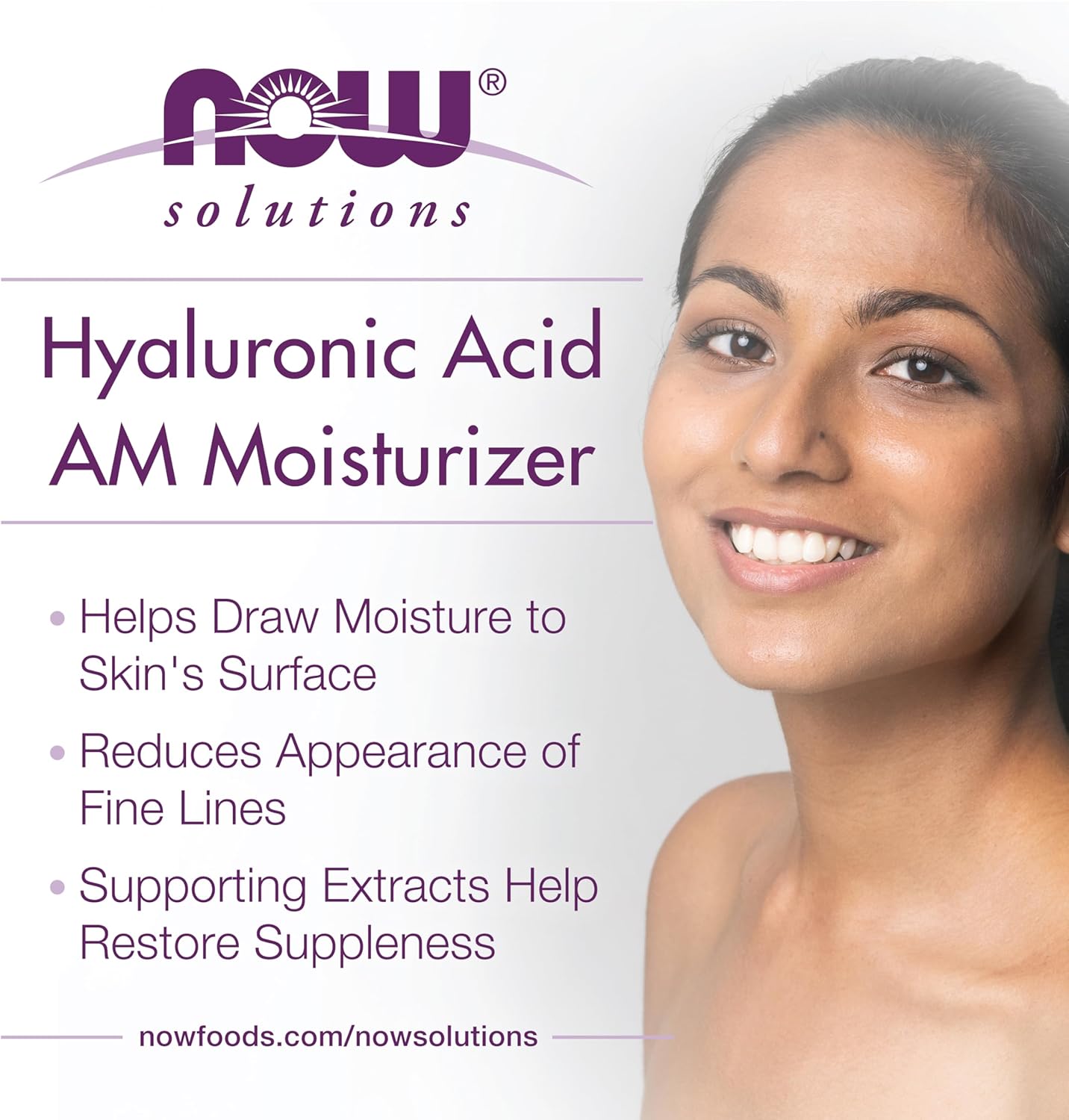 Hyaluronic Acid Moisturizer AM | NOW® | 59 mL