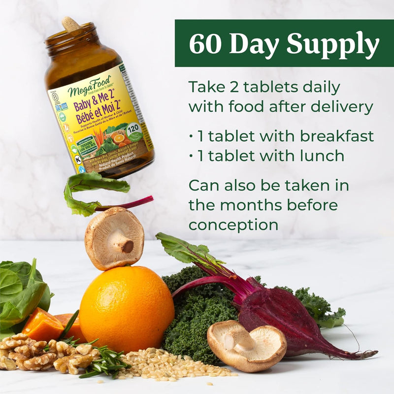 Baby & Me 2™ | MegaFood® | 60 or 120 Tablets