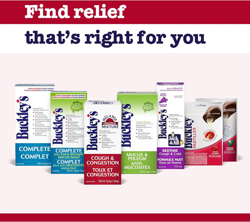 Complete® Mucus Relief | Buckley's® | 150 mL or 250 mL