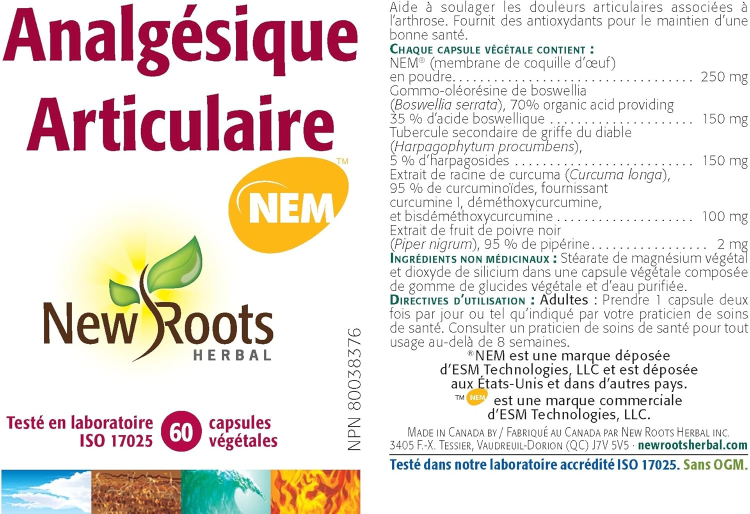 Joint Pain Relief | New Roots HERBAL® | 60 Capsules