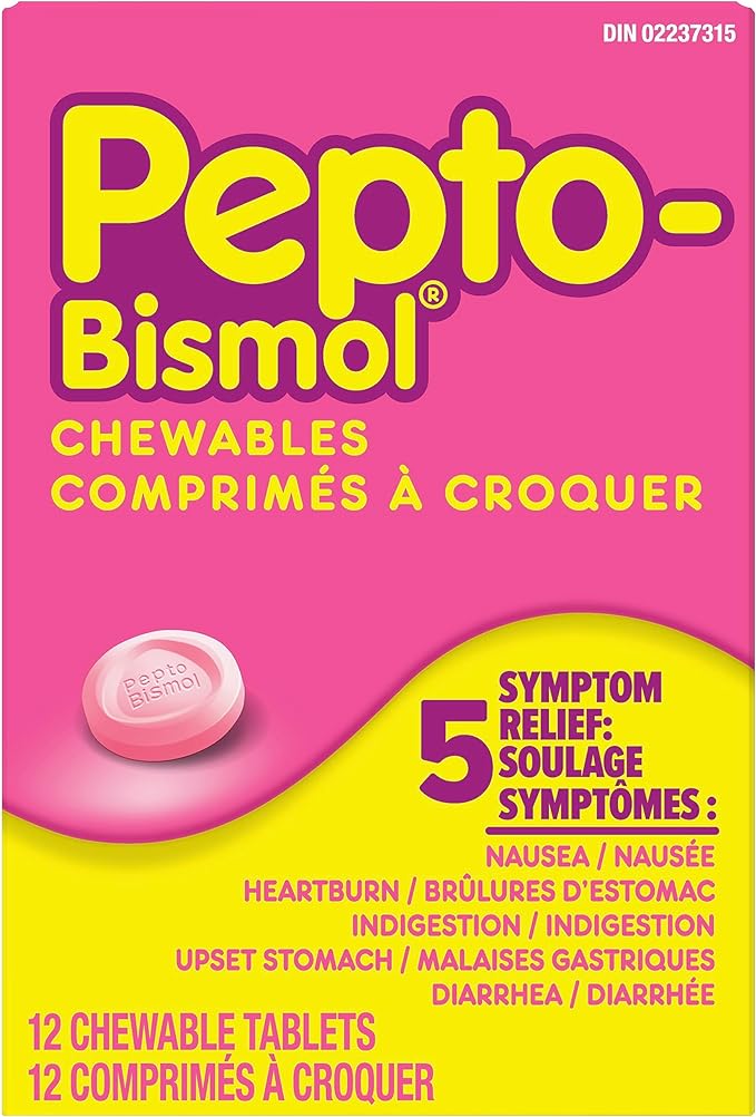 Pepto Original Chewables | Pepto Bismol® | 12, 24, 48 Chewable Tablets