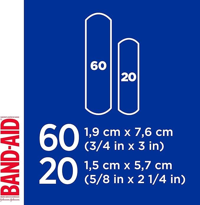 Flexible Fabric Bandages Value Pack | Band-Aid® | 80 Count