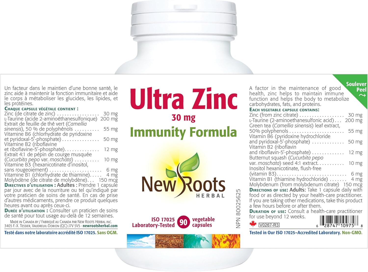 Ultra Zinc | New Roots HERBAL® | 90 Veg Capsules