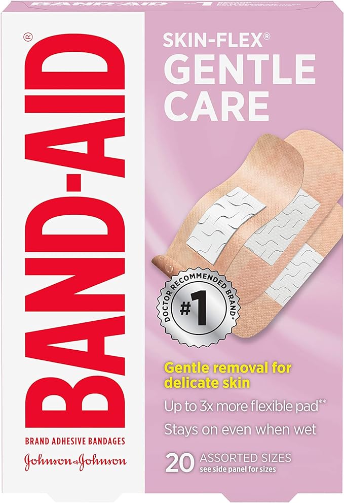 Skin-Flex® Gentle Care Bandages (Assorted Sizes)  | Band-Aid® | 20 Count