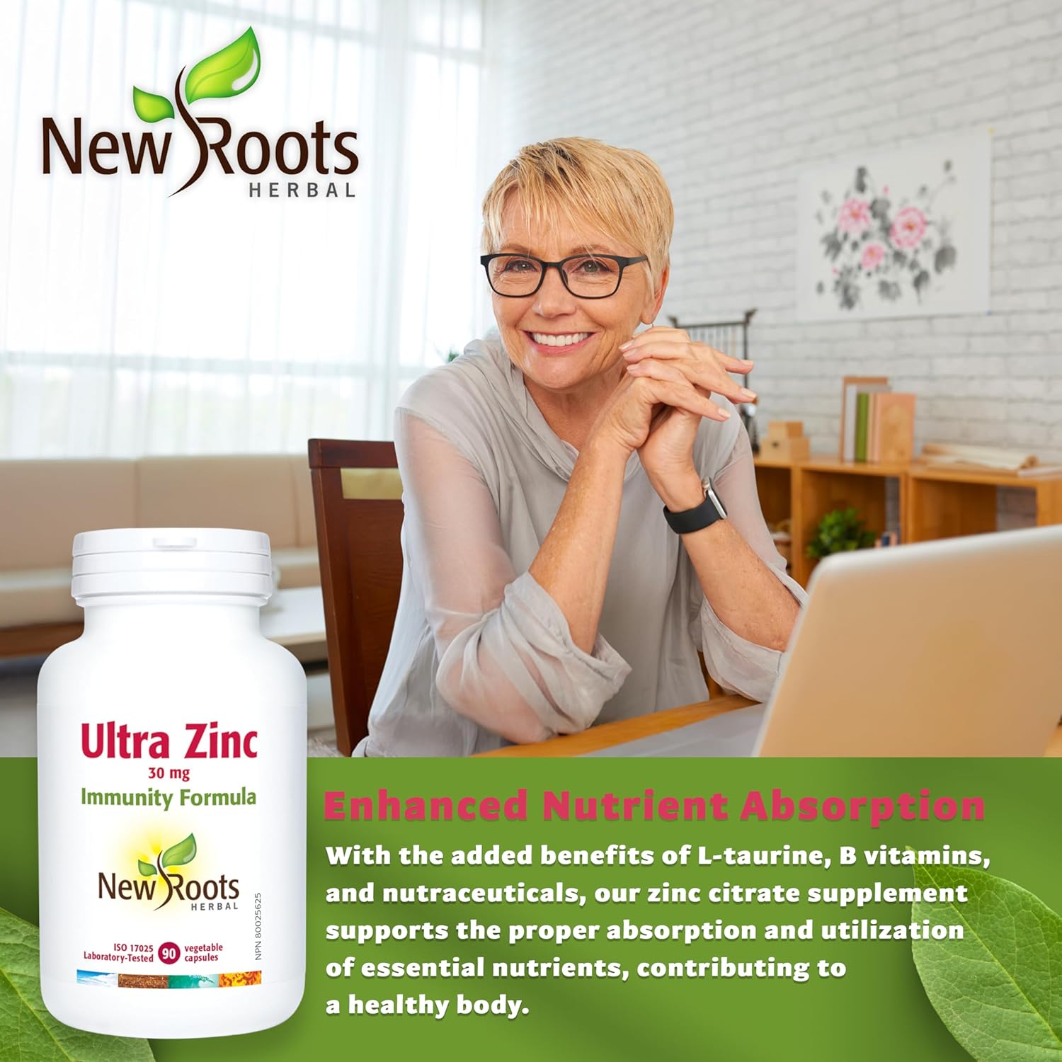 Ultra Zinc | New Roots HERBAL® | 90 Veg Capsules