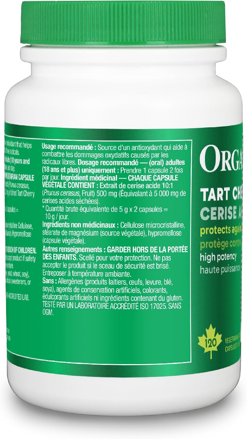 Tart Cherry | Organika® | 120 Capsules