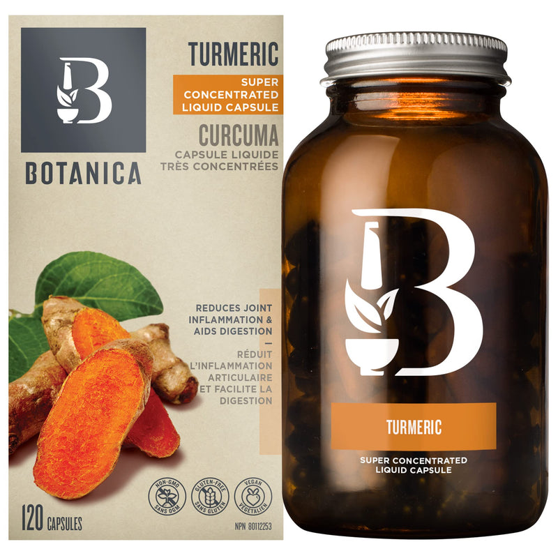 Turmeric Liquid Capsule | Botanica | 60 or 120 Capsules