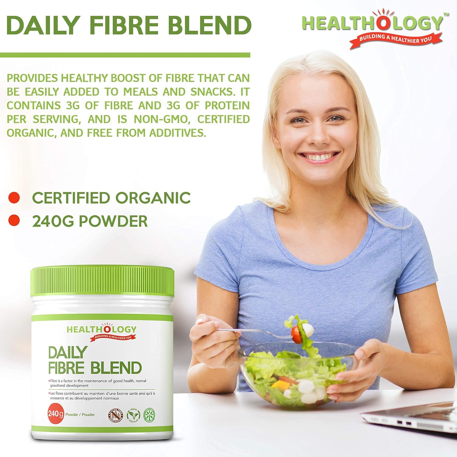 Daily Fibre Blend | Healthology™ | 240gr Powder