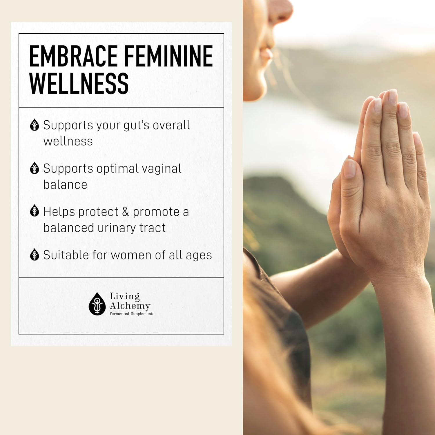 Your Flora® Probiotic Woman | Living Alchemy® | 60 Vegan Capsules