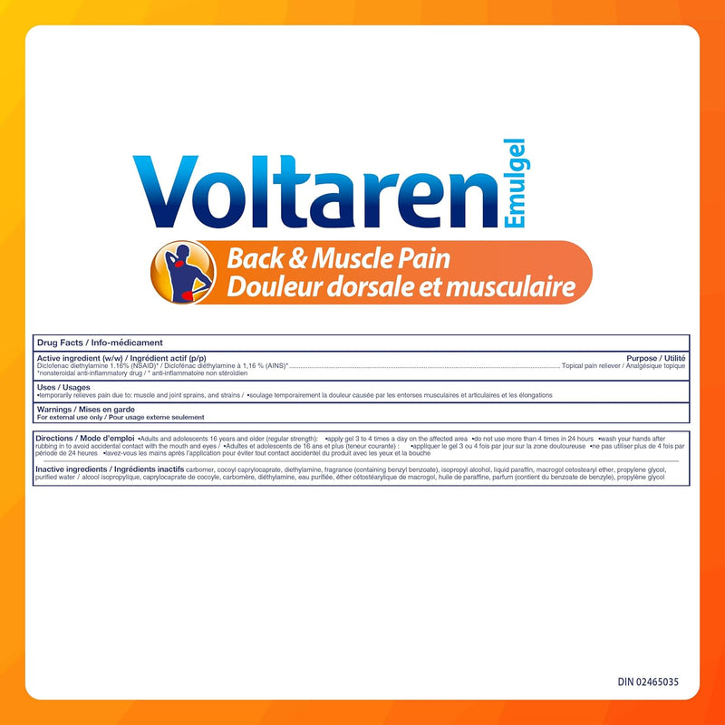 Emulgel Back & Muscle Pain | Voltaren | 100 g