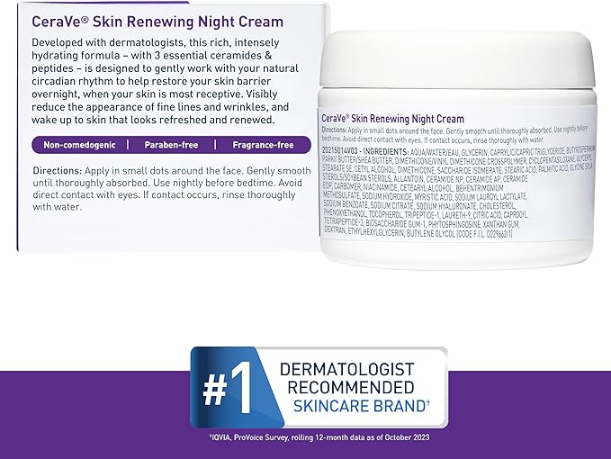 Skin Renewing Night Cream | Cerave® | 1.7 Oz. (48 g)