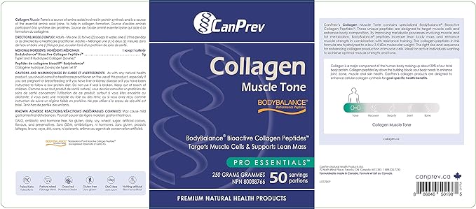 Collagen Muscle Tone Powder | CanPrev | Powder: 250g