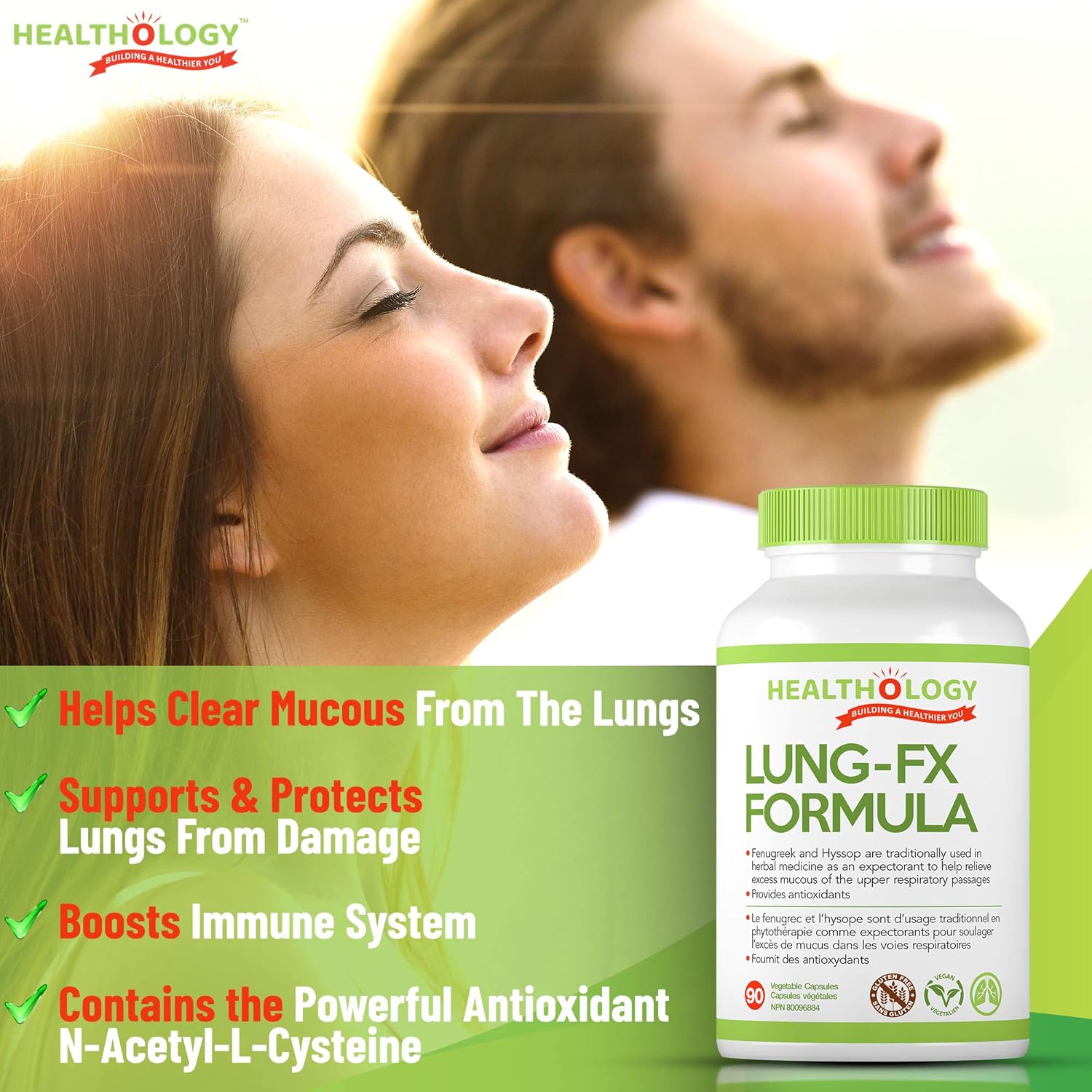 Lung-Fx | Healthology™ | 90 Vegetable Capsules